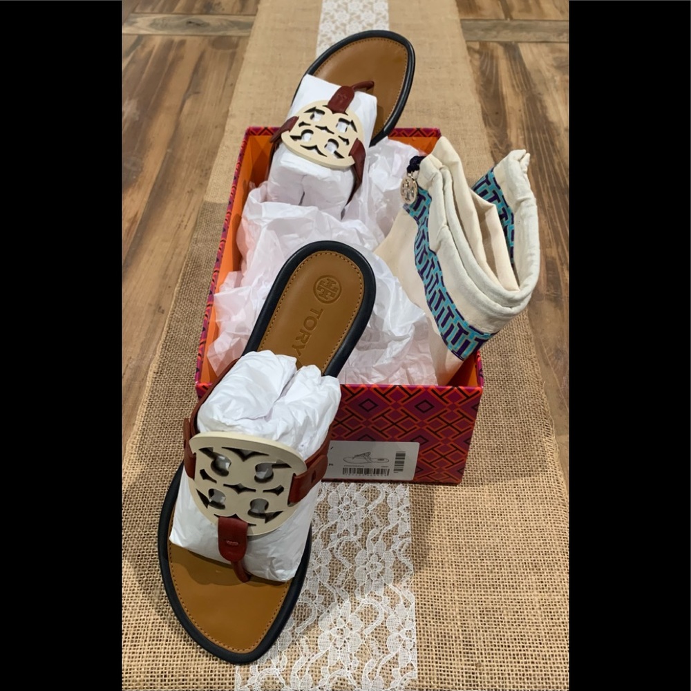 Tory Burch Miller Sandals  NIB Size 7.5